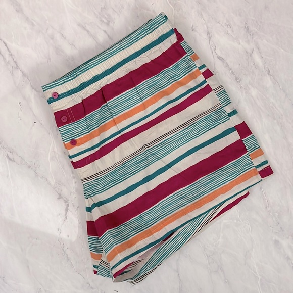 NWOT: Striped Sleep Shorts - Picture 1 of 3